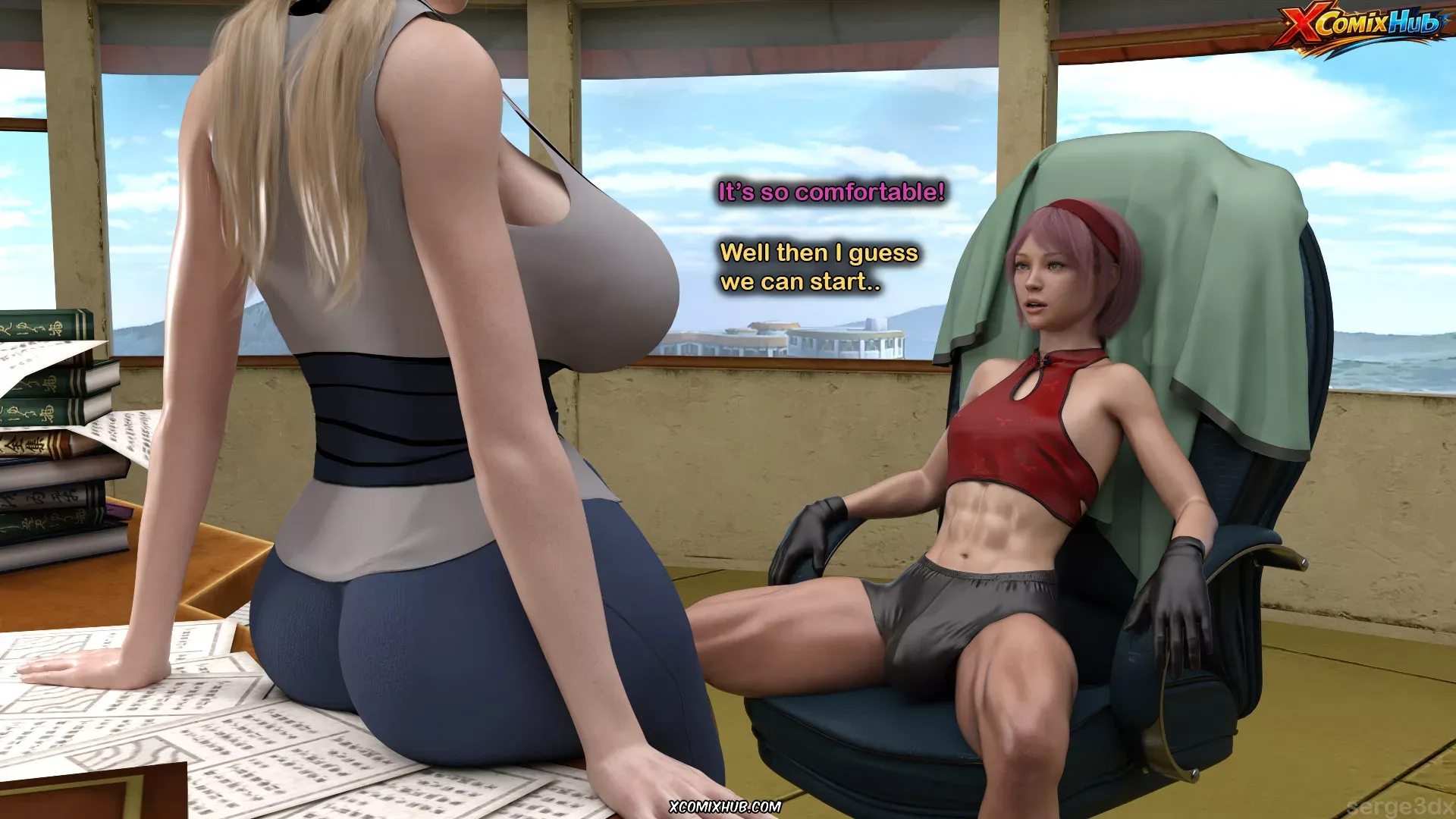 Training Tsunade Serge3dx 004 Comic Page 4